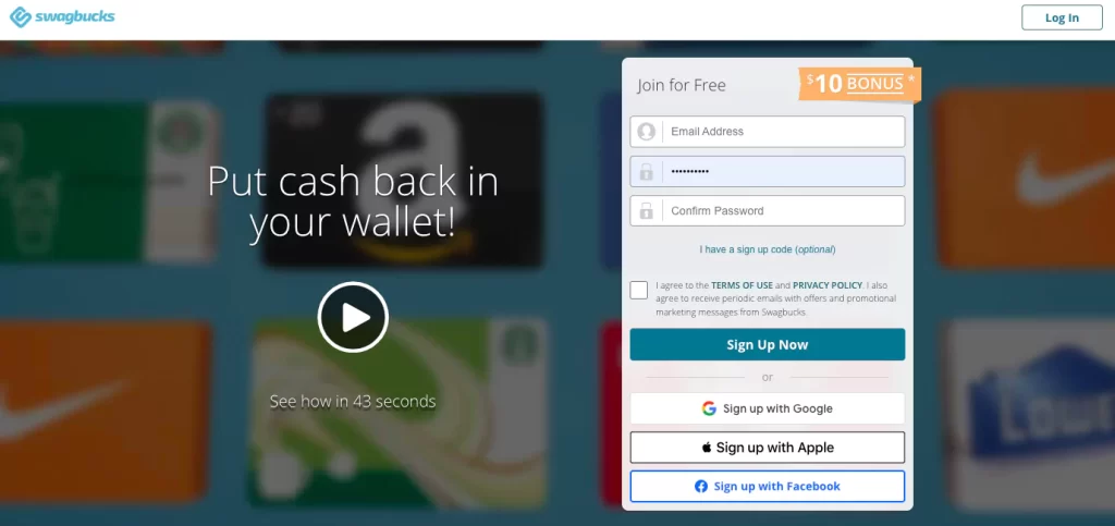 Swagbucks cashback apps with receipt