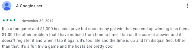 comment of Swagbucks live player